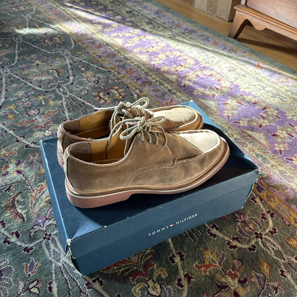 Tommy Hilfiger Men's Brown Suede Shoes